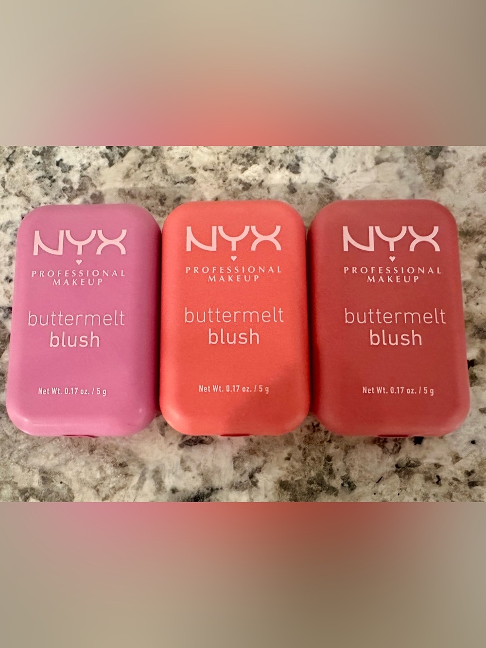 Lot Of 3 NYX Professional Makeup Buttermelt Blush- NEW & SEALED- 3 Diff Shades